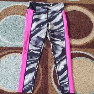 Lularoe Medium Rise Athletic Brave Ankle Fitness Legging, Hot Pink